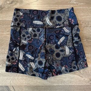 Constantly varied gear biker shorts Skull paisley Print Women Shorts